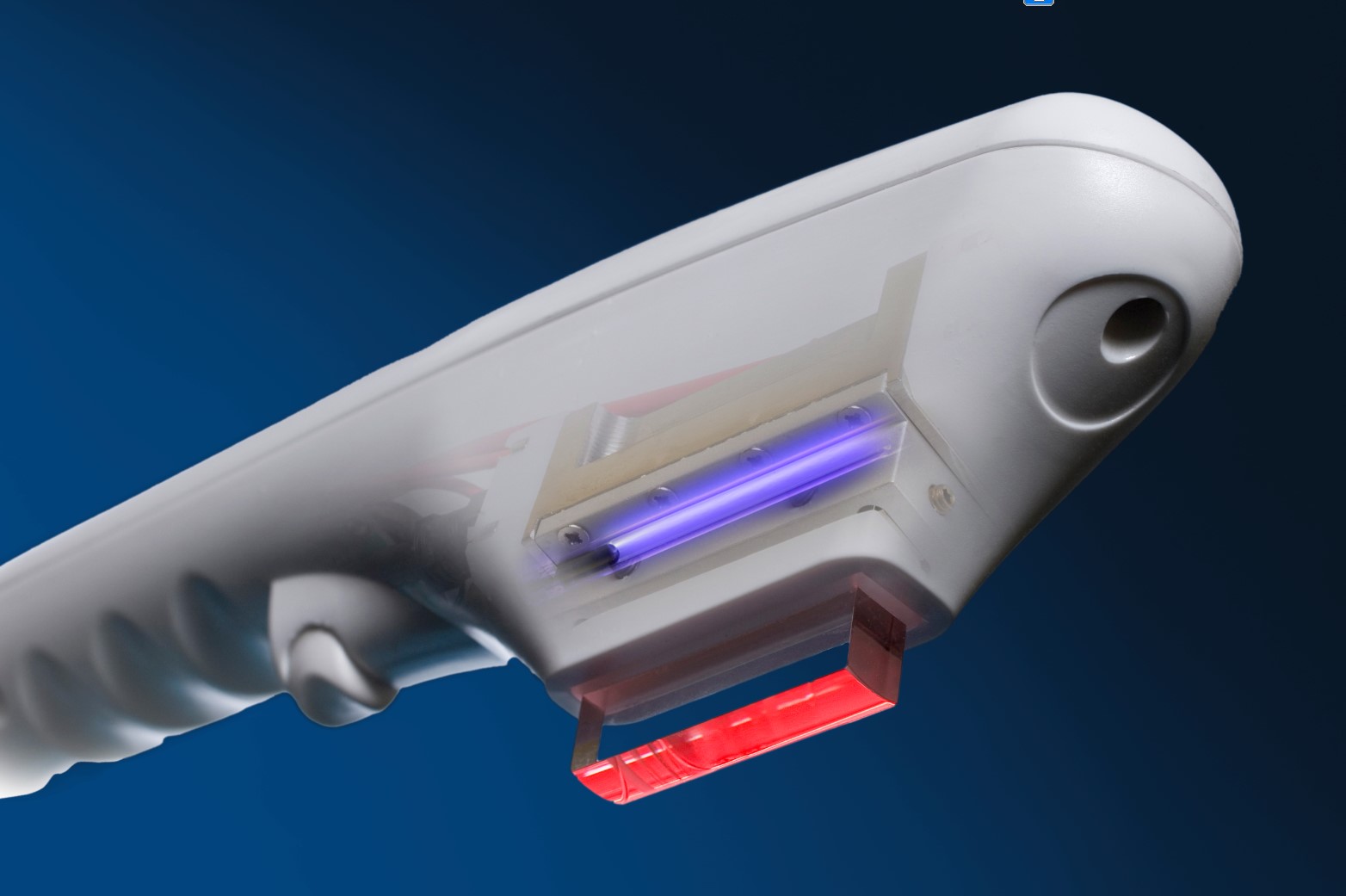 Intense Pulsed Light Illustration of an IPL device for hair removal using pulsed light
